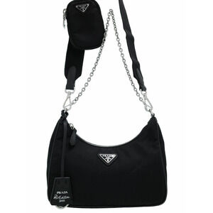 Prada ReEdition 2005 ReNylon Chain Shoulder bag Black